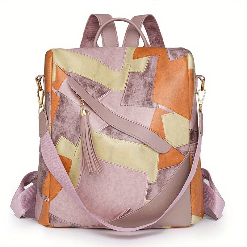 GISELLA | Mochila Antirrobo de Cuadros