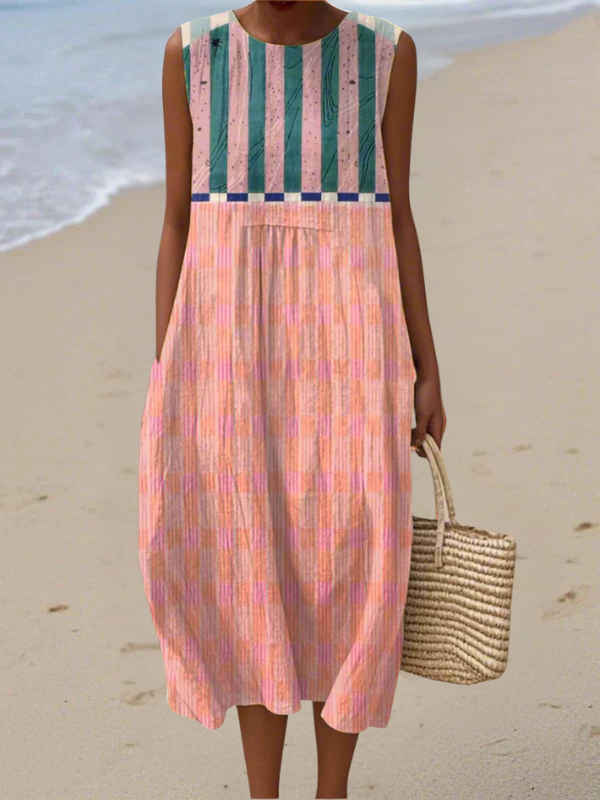Lily | Vestido Midi a Rayas