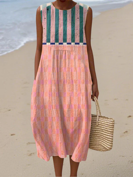 Lily | Vestido Midi a Rayas