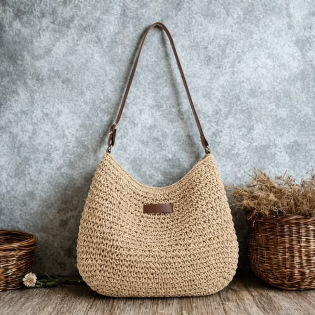 SIMONA | Bolso trenzado elegante.