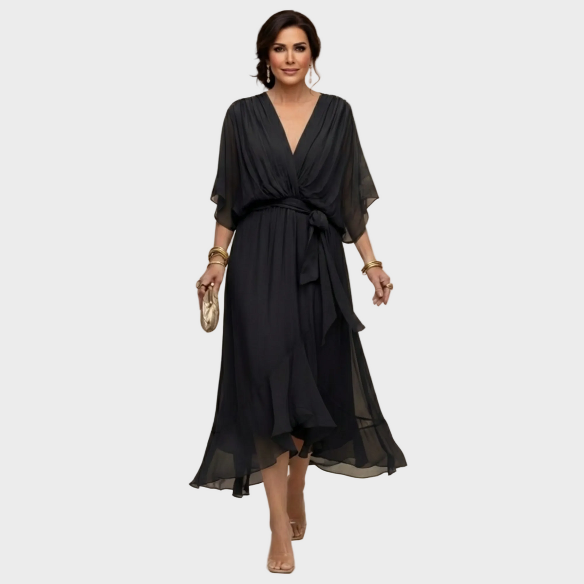 MARÍA- Vestido con escote en forma de V