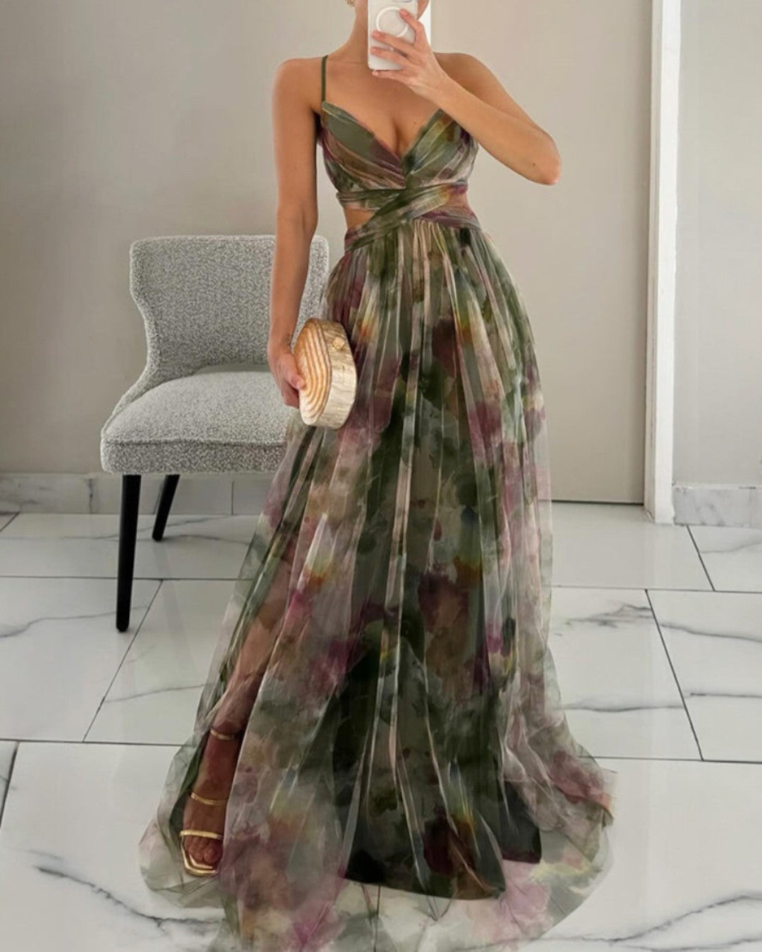 SCINTILLA | Vestido Maxi Elegancia Floral
