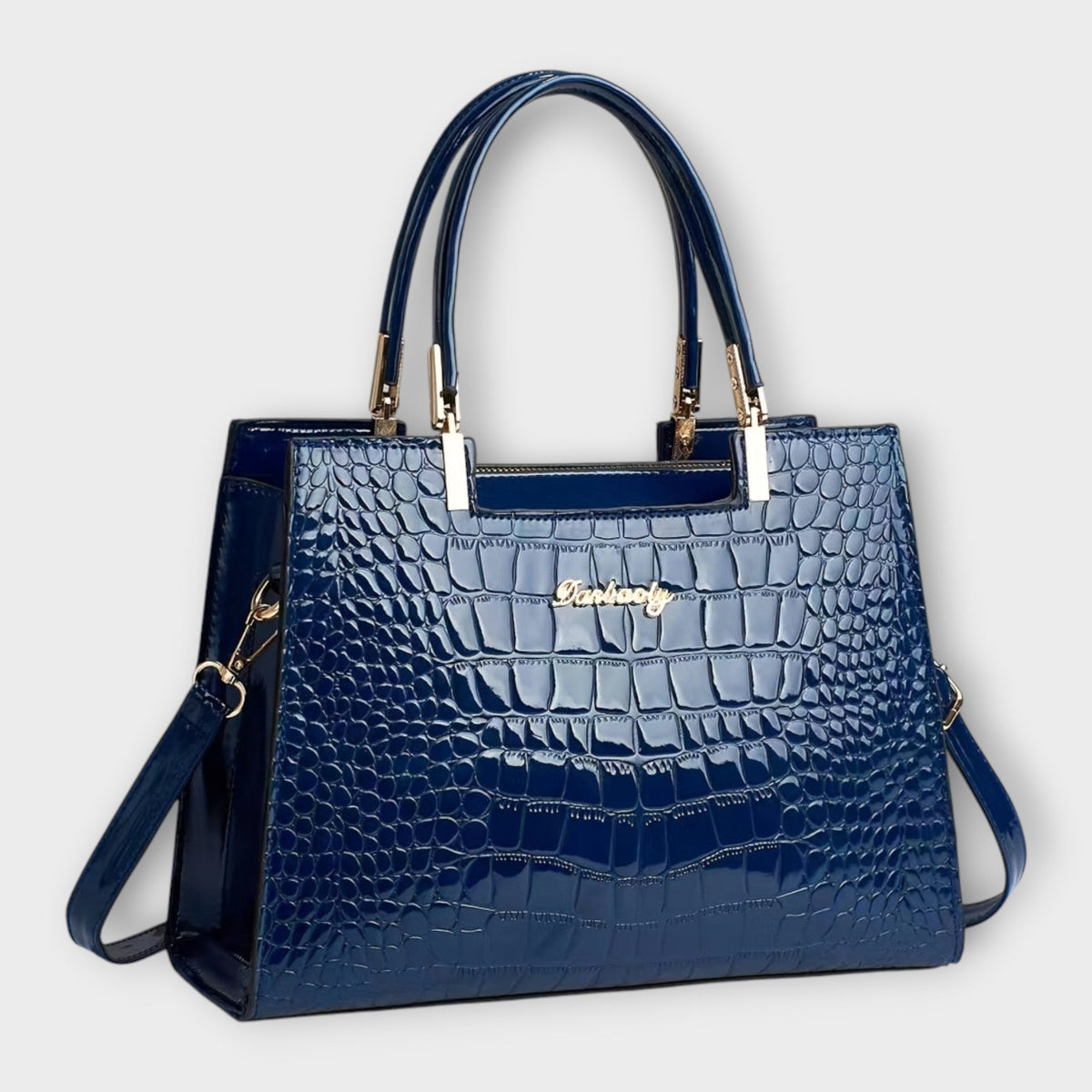JULIETTE - Bolso brillante con relieve de cocodrilo