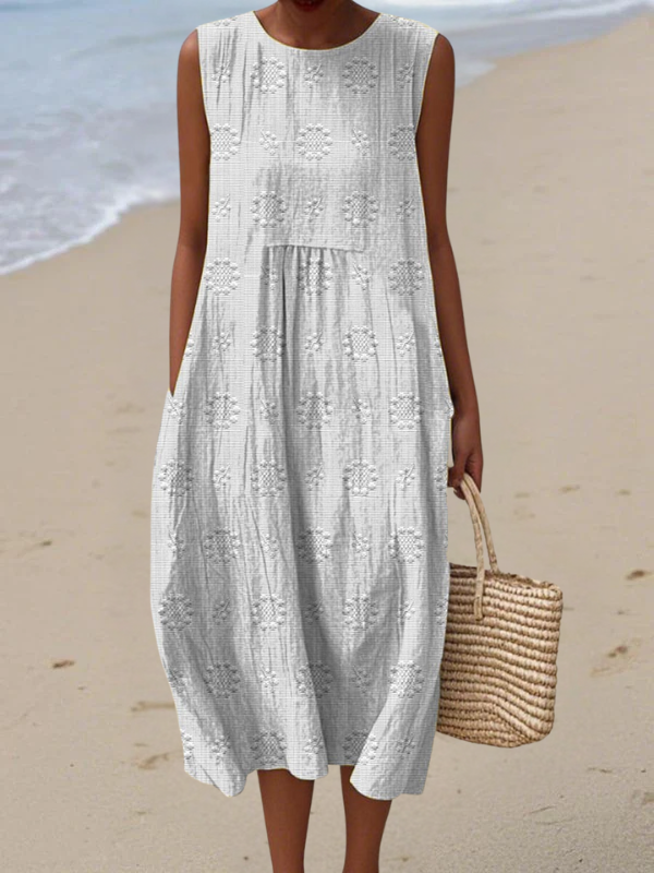 Rosa | Vestido Midi bordado