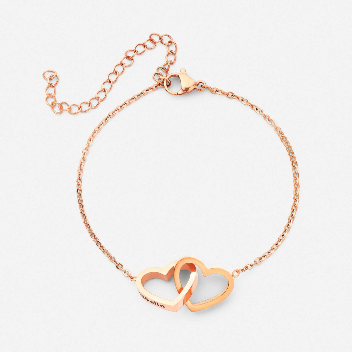 Personalized Hearts Bracelet