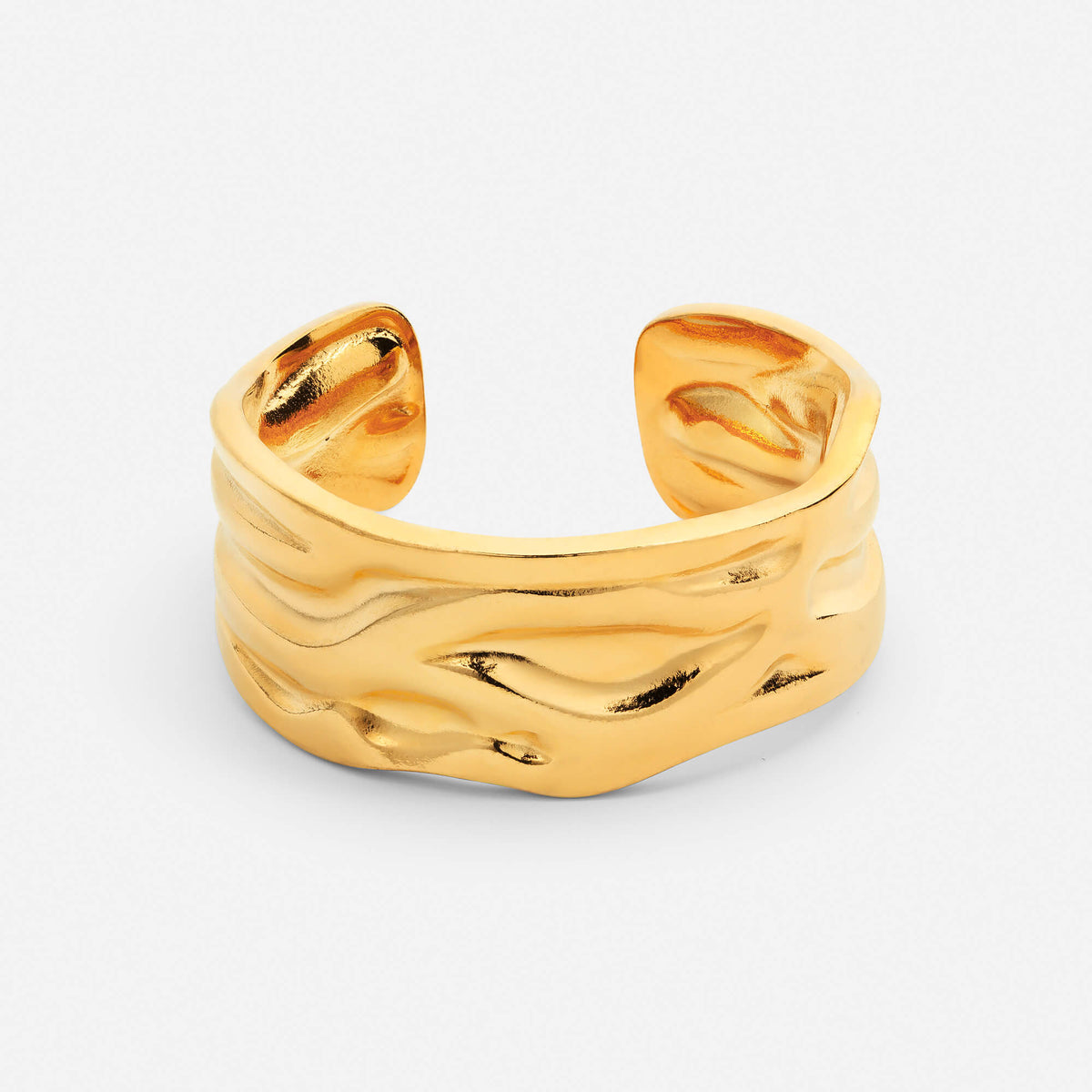 Anillo de Olas Martilladas