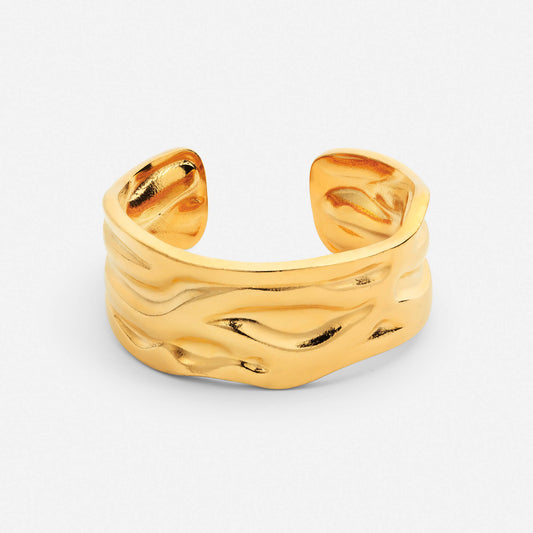Anillo de Olas Martilladas