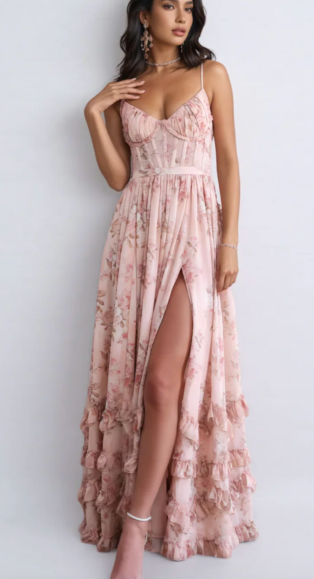 AURA | Silueta susurrante - Vestido veraniego con una elegante caída fluida.