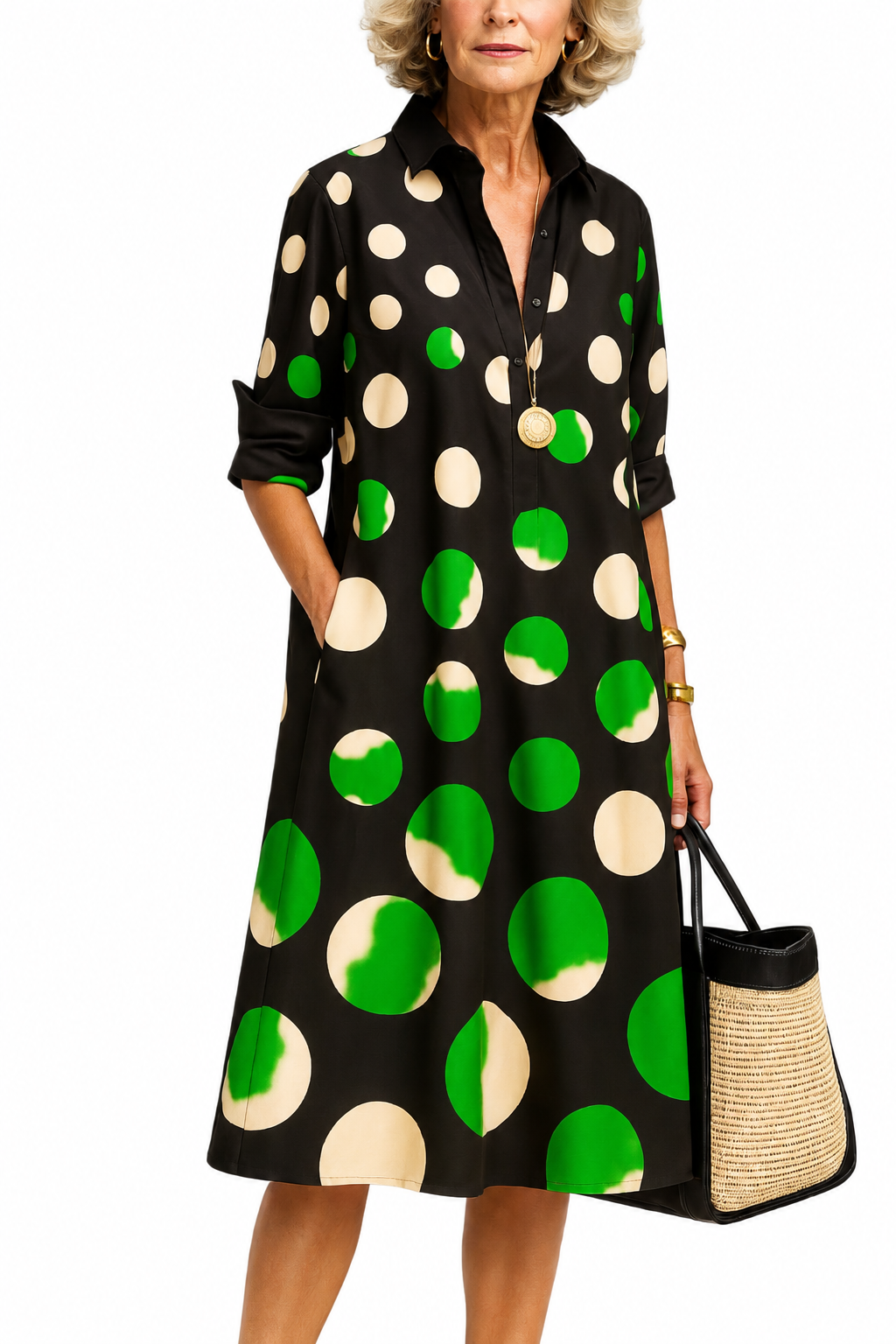 NAOMI | Vestido midi cuidado y elegante