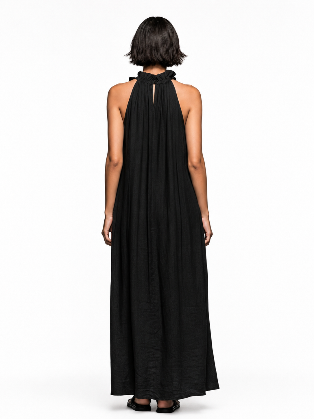 LUA | Vestido maxi con bolsillos.