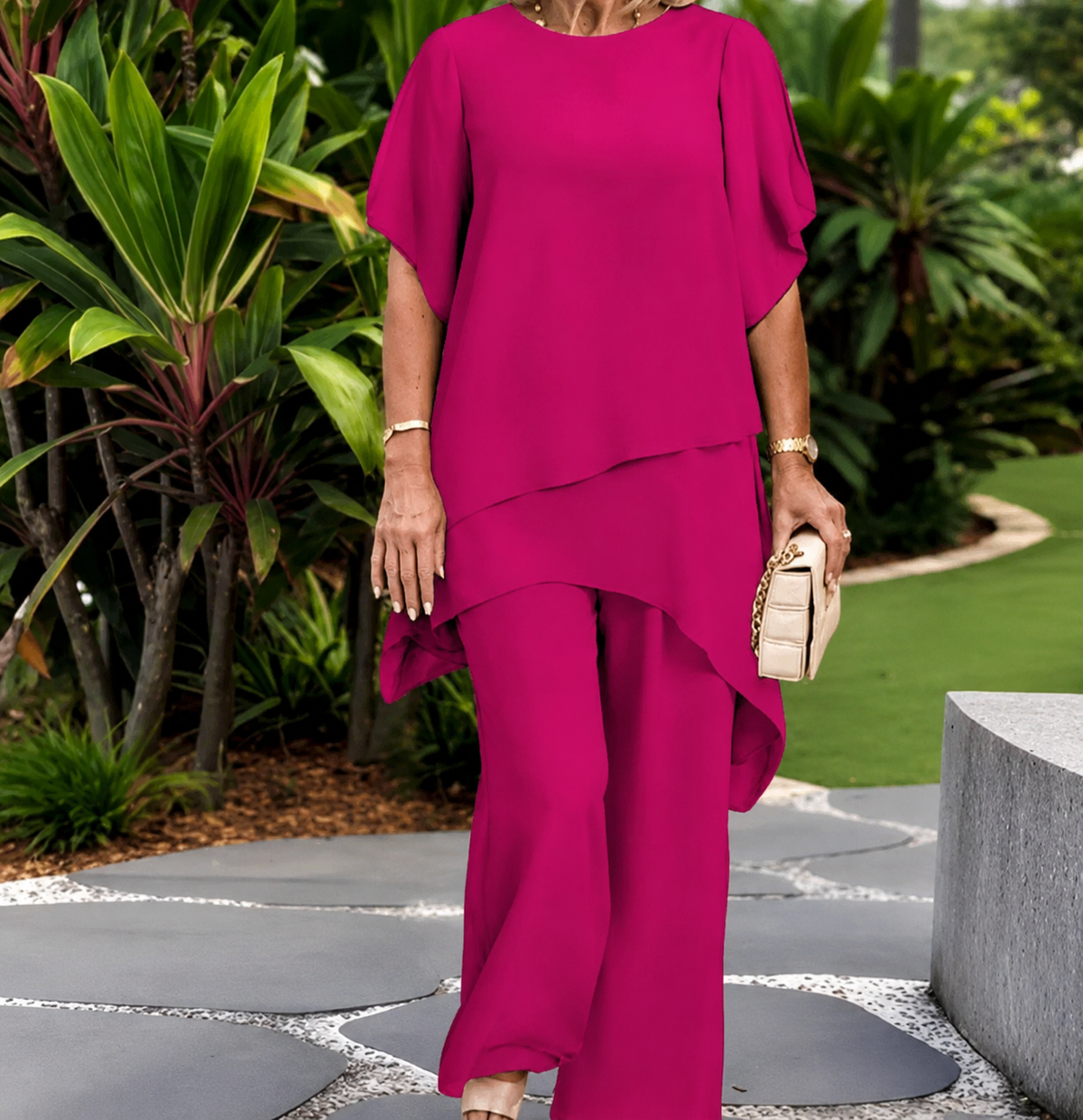 BEVERLY | Conjunto asimétrico elegante de dos piezas