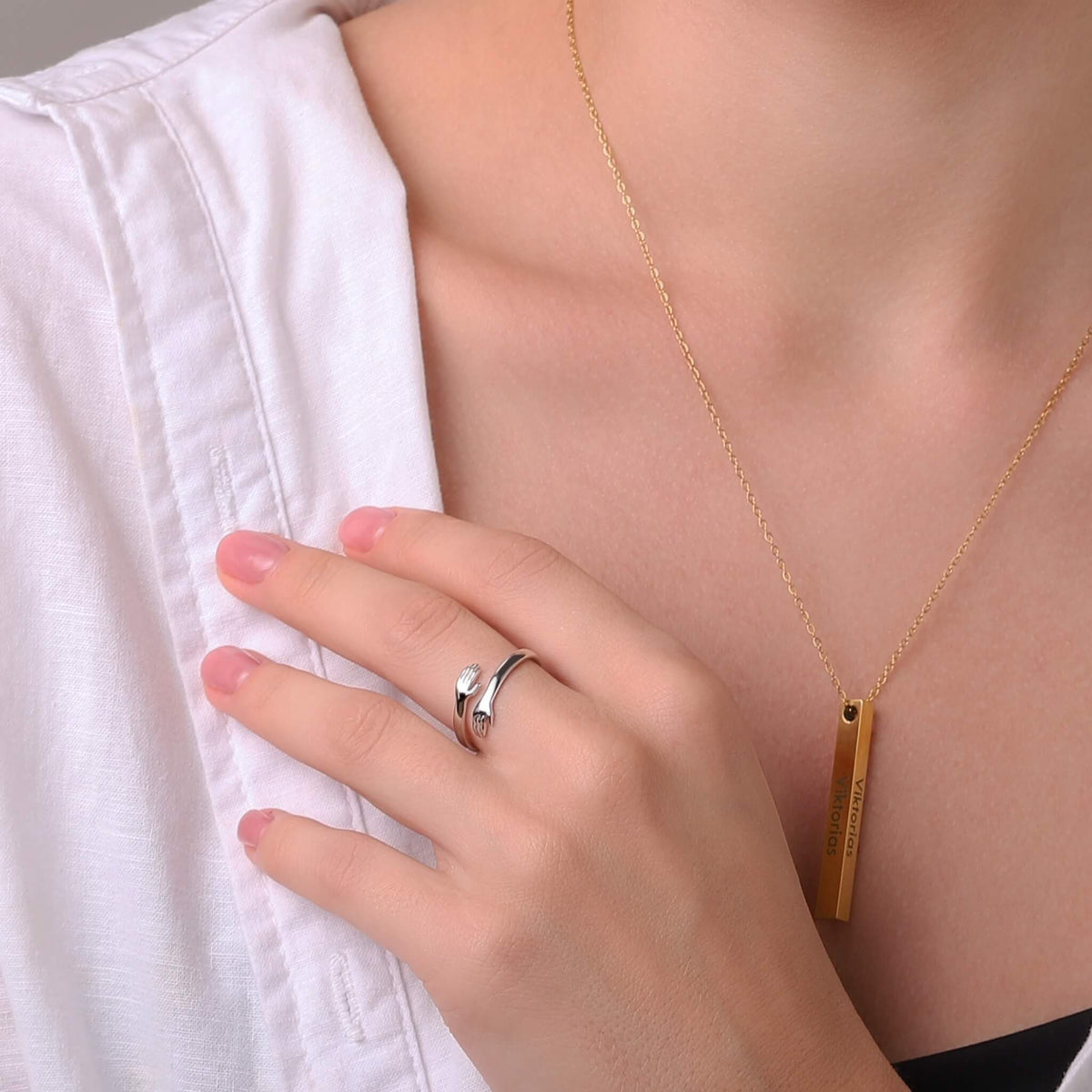 Anillo de Abrazo de Oro Rosa