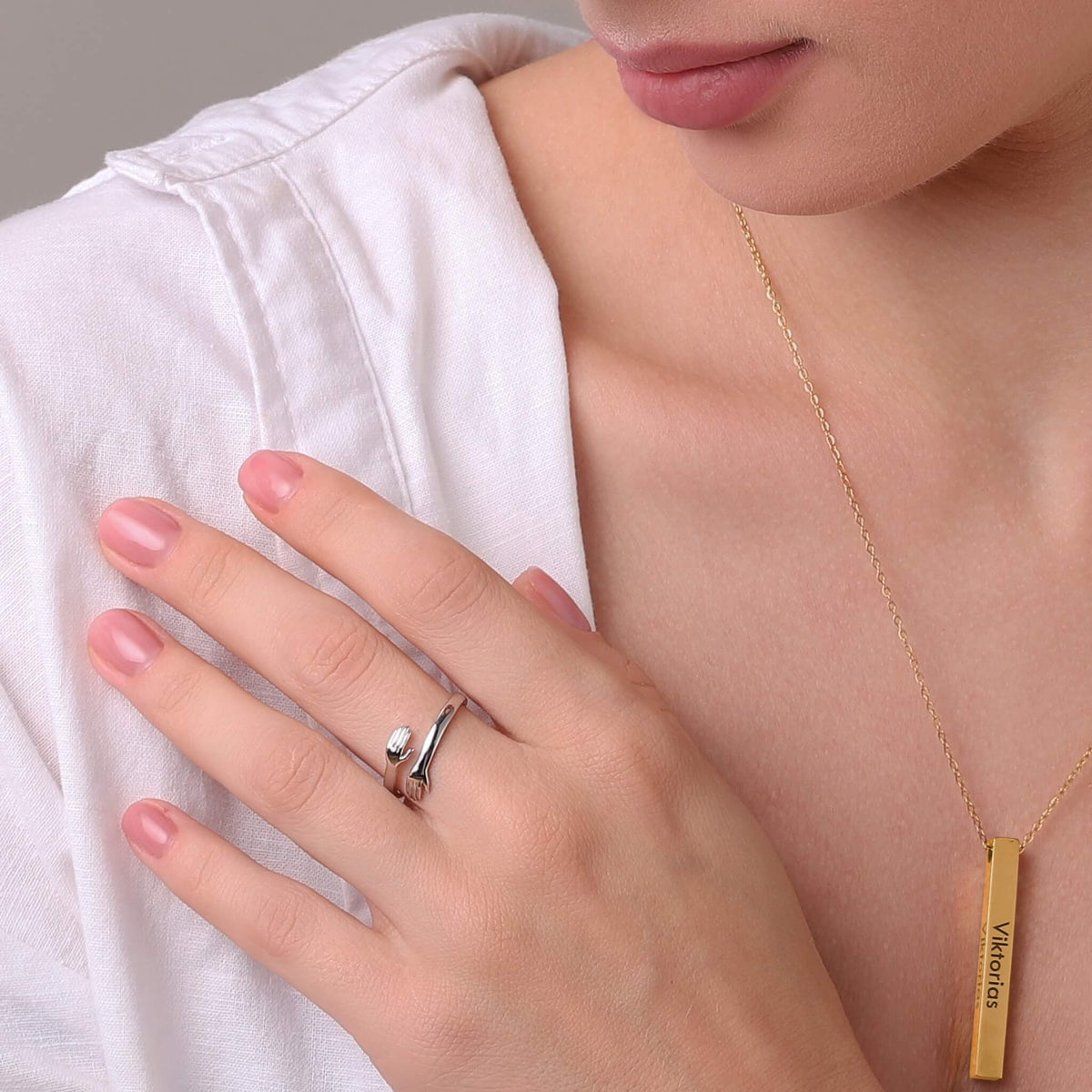 Anillo de Abrazo - Oro Real