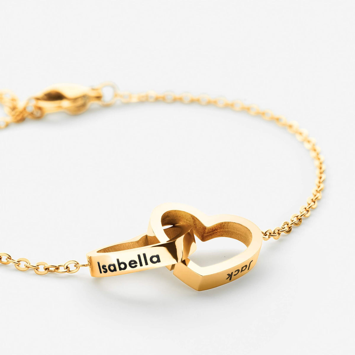Personalized Hearts Bracelet