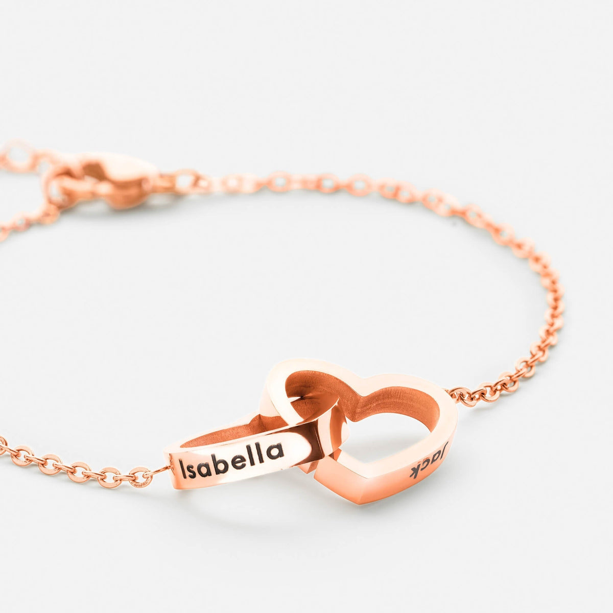 Personalized Hearts Bracelet