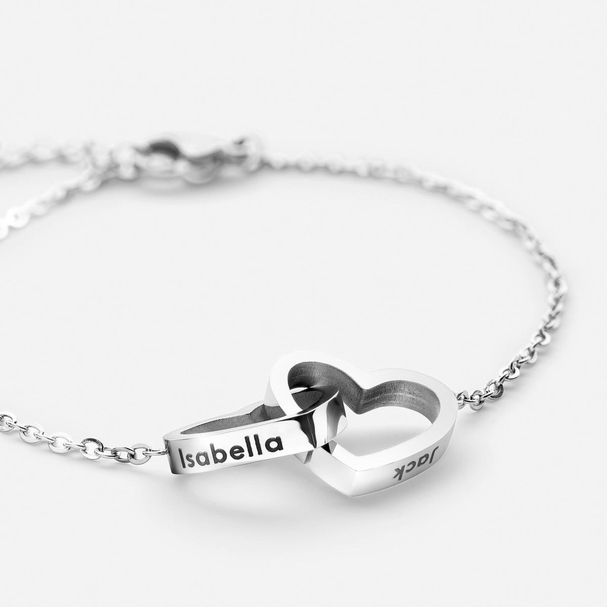 Personalized Hearts Bracelet