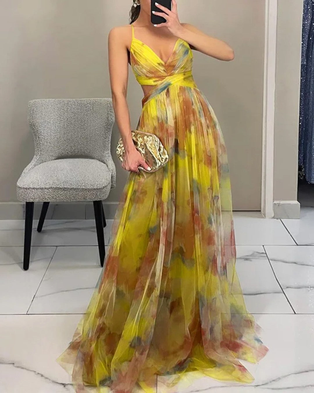 SCINTILLA | Vestido Maxi Elegancia Floral