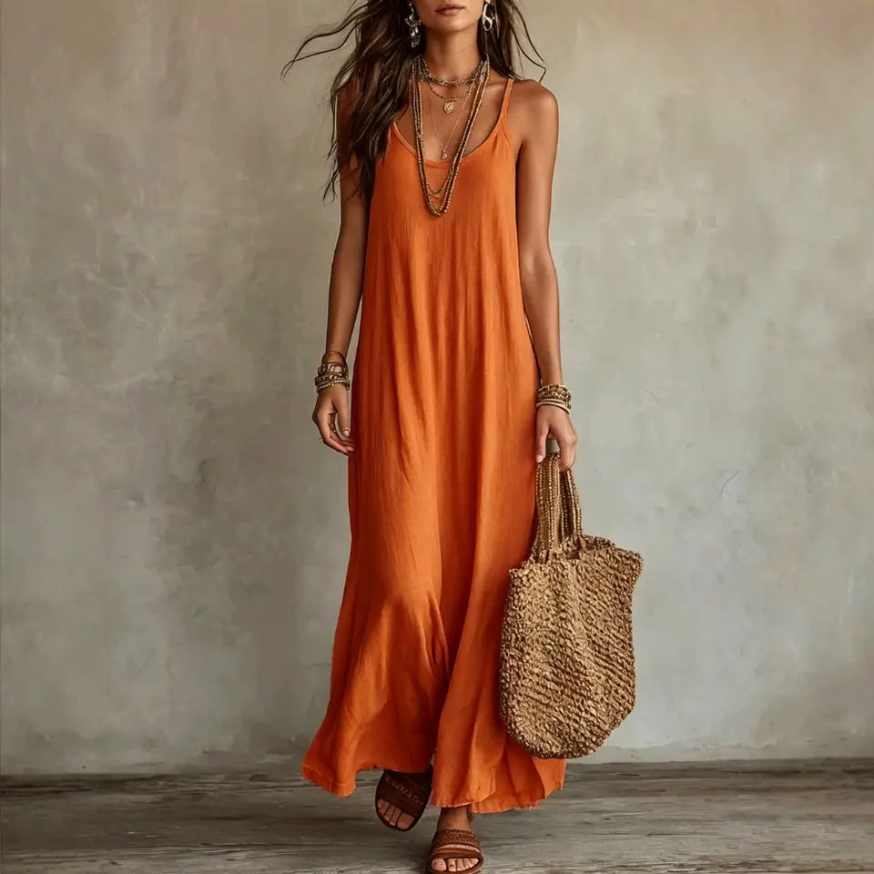 CAMILLE | Vestido Bohemio sin Espalda