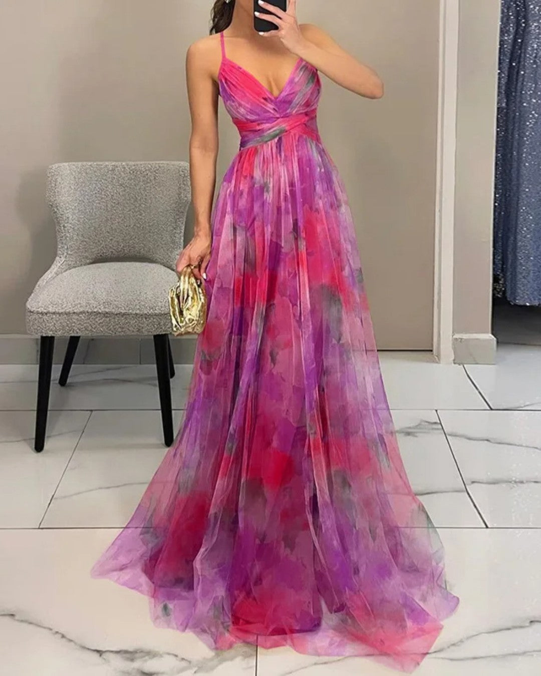 SCINTILLA | Vestido Maxi Elegancia Floral