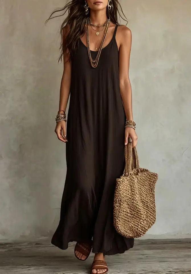 CAMILLE | Vestido Bohemio sin Espalda