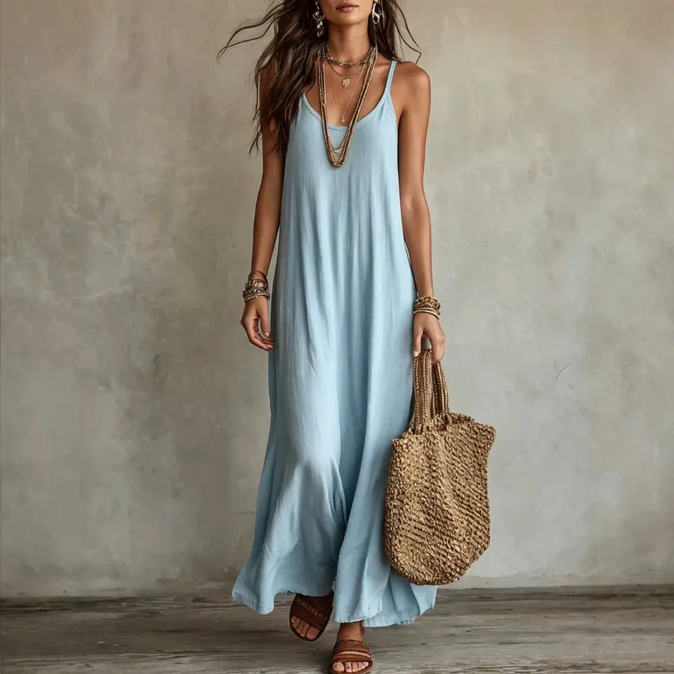 CAMILLE | Vestido Bohemio sin Espalda