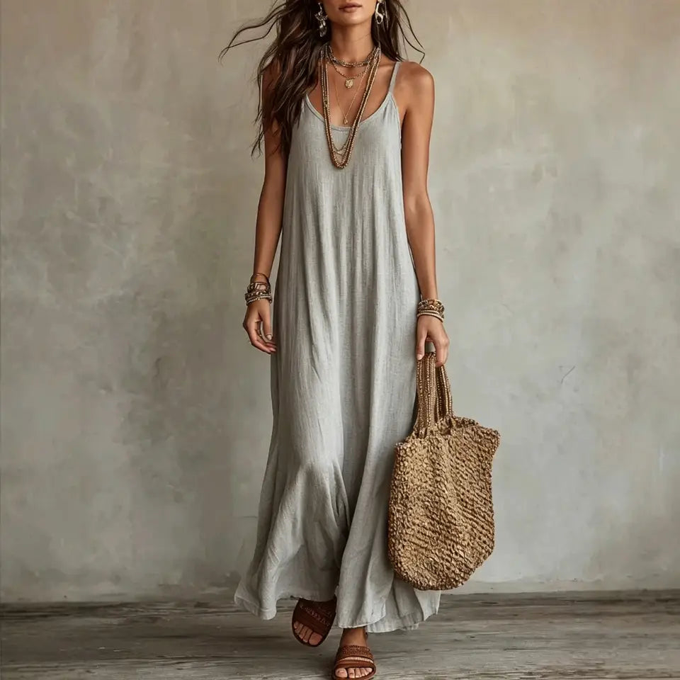 CAMILLE | Vestido Bohemio sin Espalda