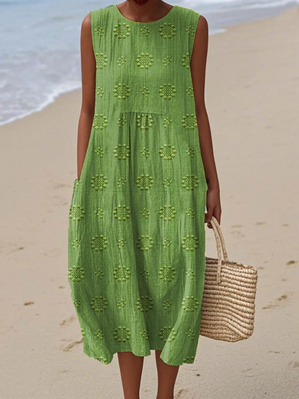 Sara | Vestido Midi Fantasia