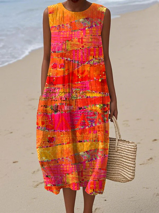 Laura | Vestido Midi Sunset