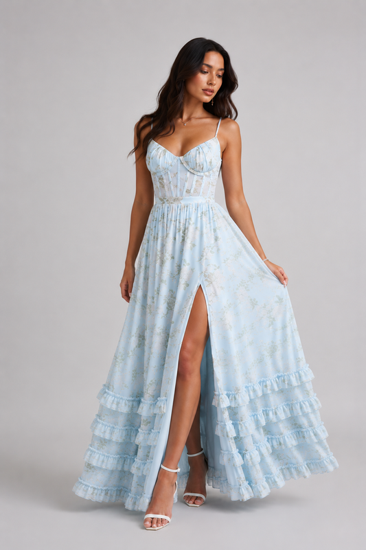 AURA | Silueta susurrante - Vestido veraniego con una elegante caída fluida.