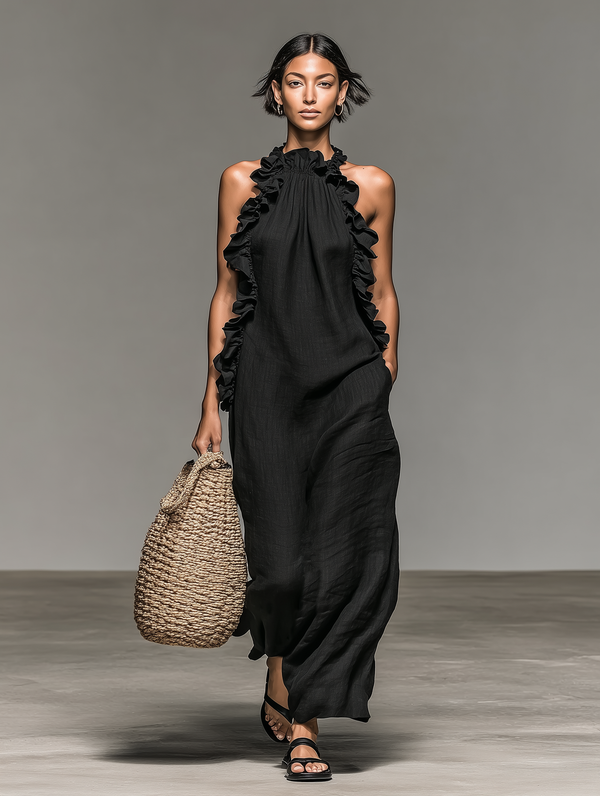 LORA | Vestido Maxi con Bolsillos