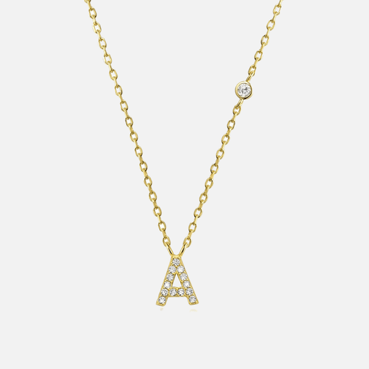 Collar de Letra de Piedra