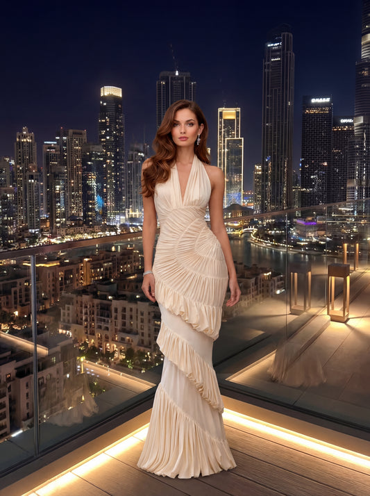  Vestido Elegancia Champagne