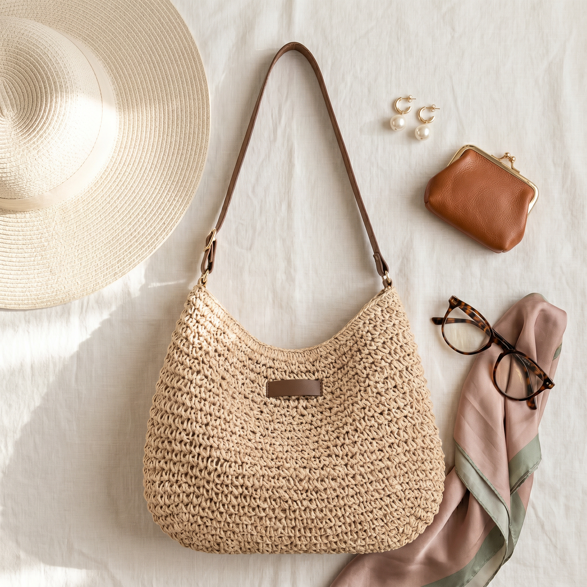 SIMONA | Bolso trenzado elegante.