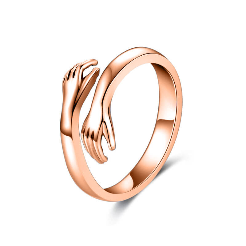 Anillo de Abrazo de Oro Rosa