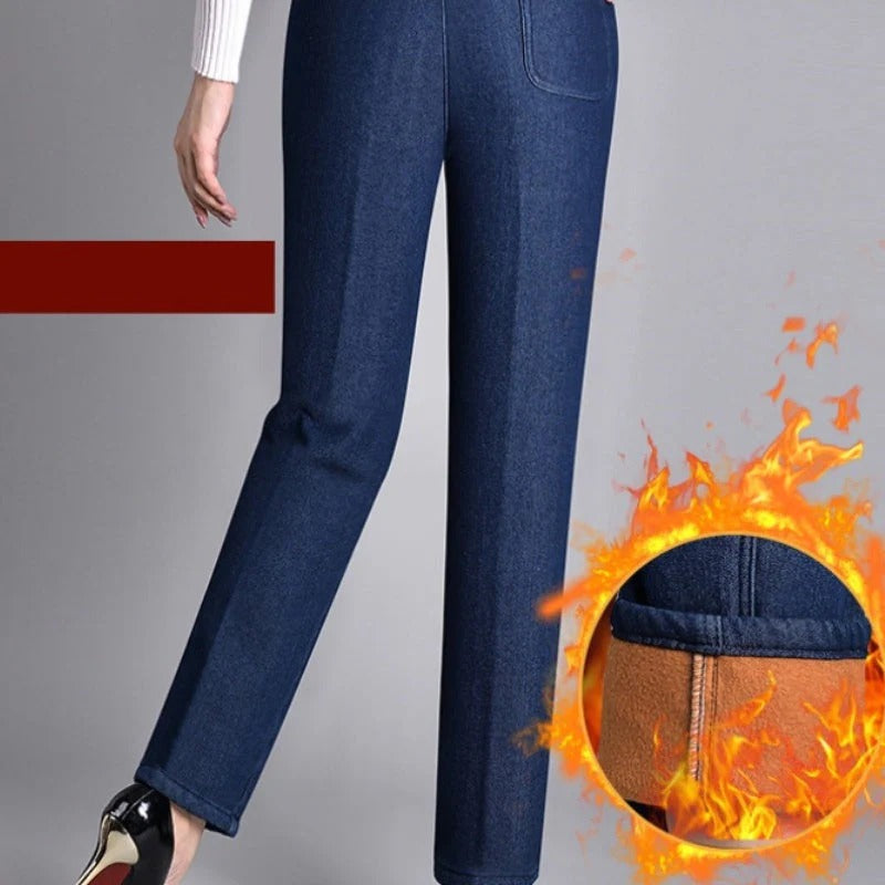 Edurne | Jeans con bolsillos laterales y cintura elástica