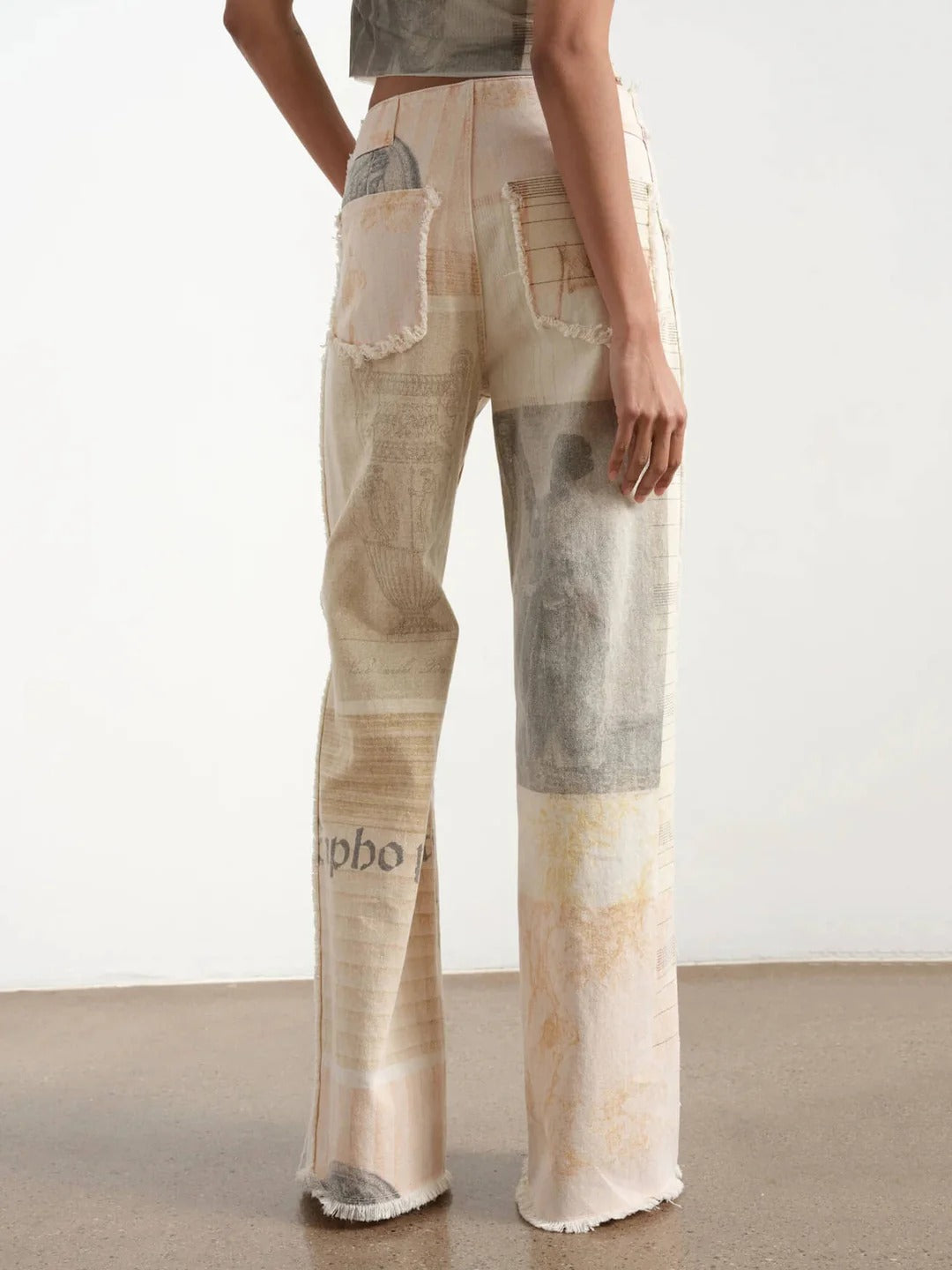 Alma | Jeans anchos rectos diseño Vintage
