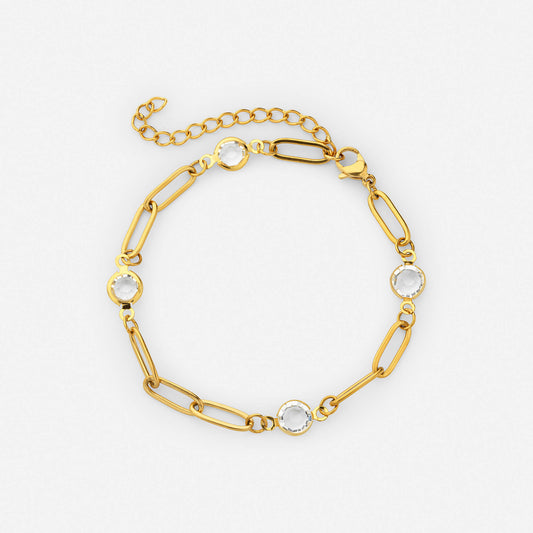 Pulsera de Enlace de Piedra